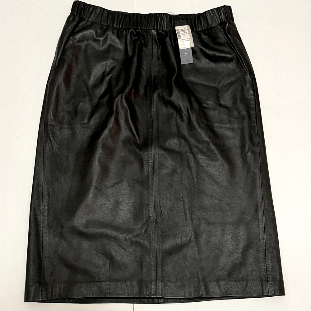 Theory Teeka Leather Skirt